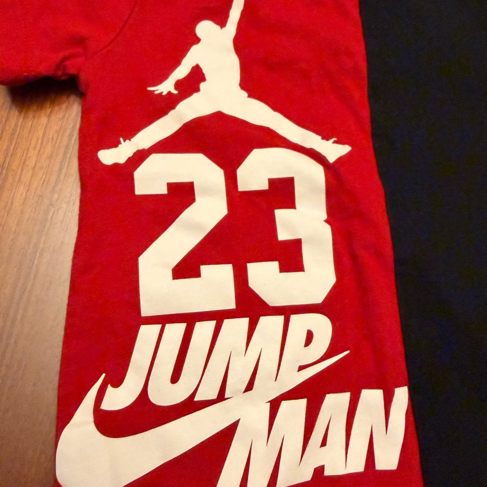12M Jordan Baby Boys 23 Colorblock Romper Outfit - Picture 3 of 4